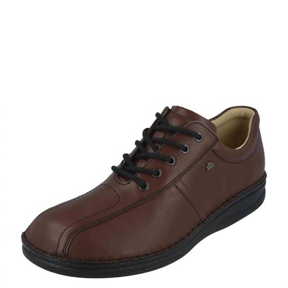 NEW FINN COMFORT men's dijon lace-up shoes in teak idaho
